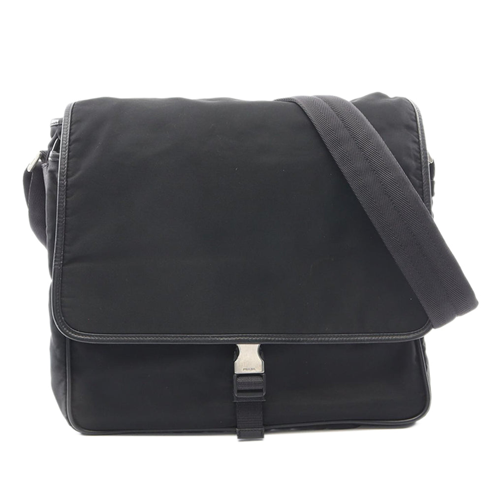 Vintage Prada Buckle Messenger Bag