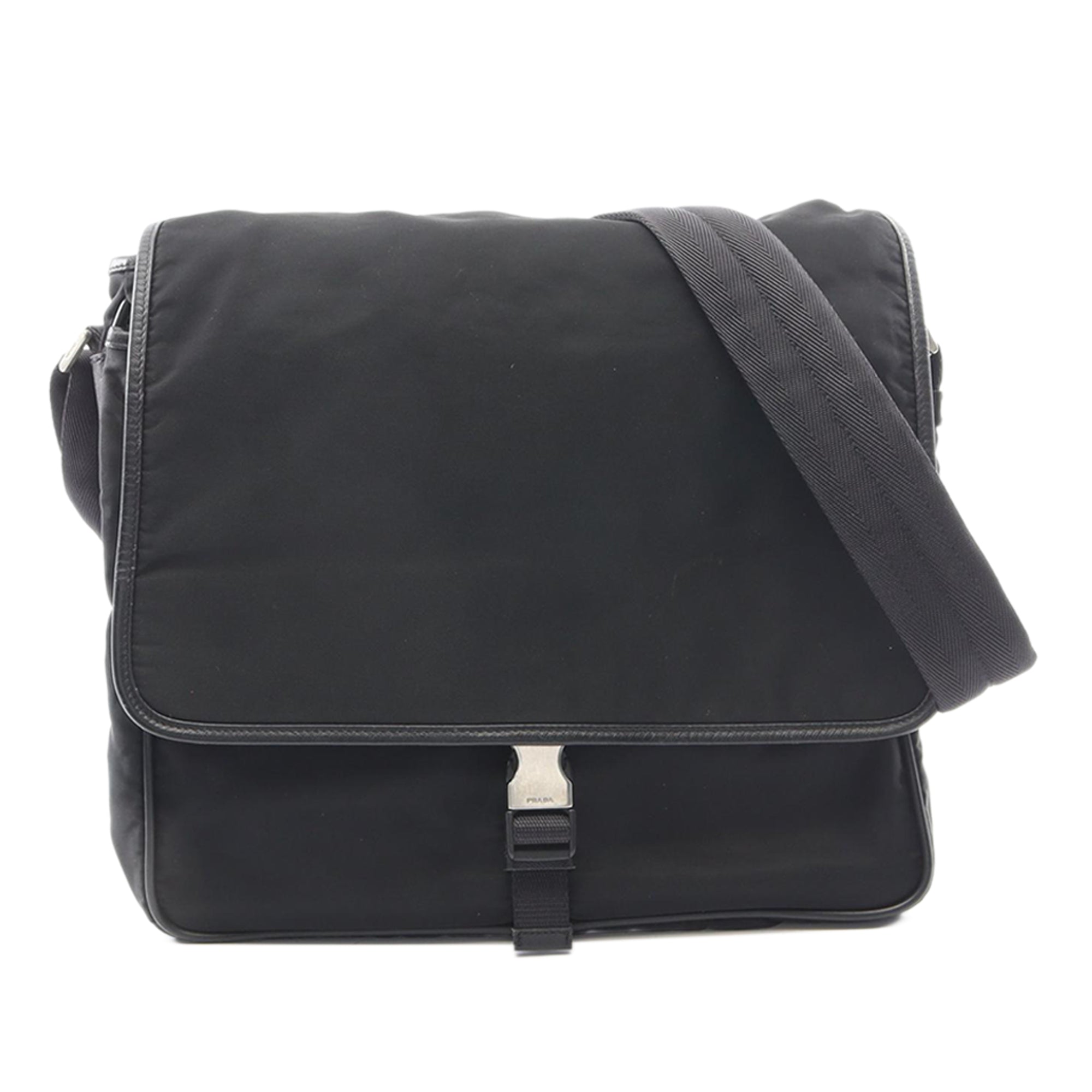 Vintage Prada Buckle Messenger Bag