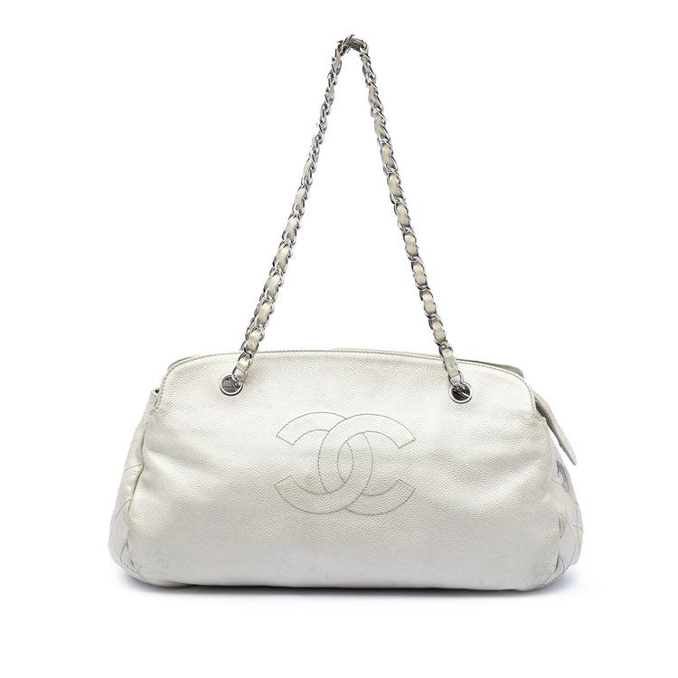 Vintage Chanel White Caviar Bag
