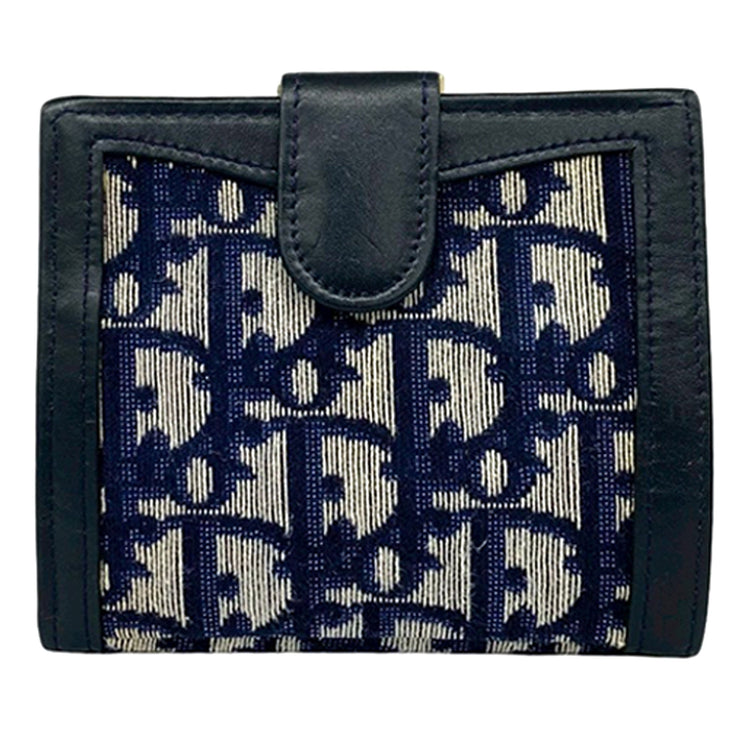 Vintage Dior Blue Bifold Wallet