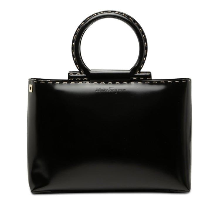 Vintage Ferragamo Gancini Top Handle Bag