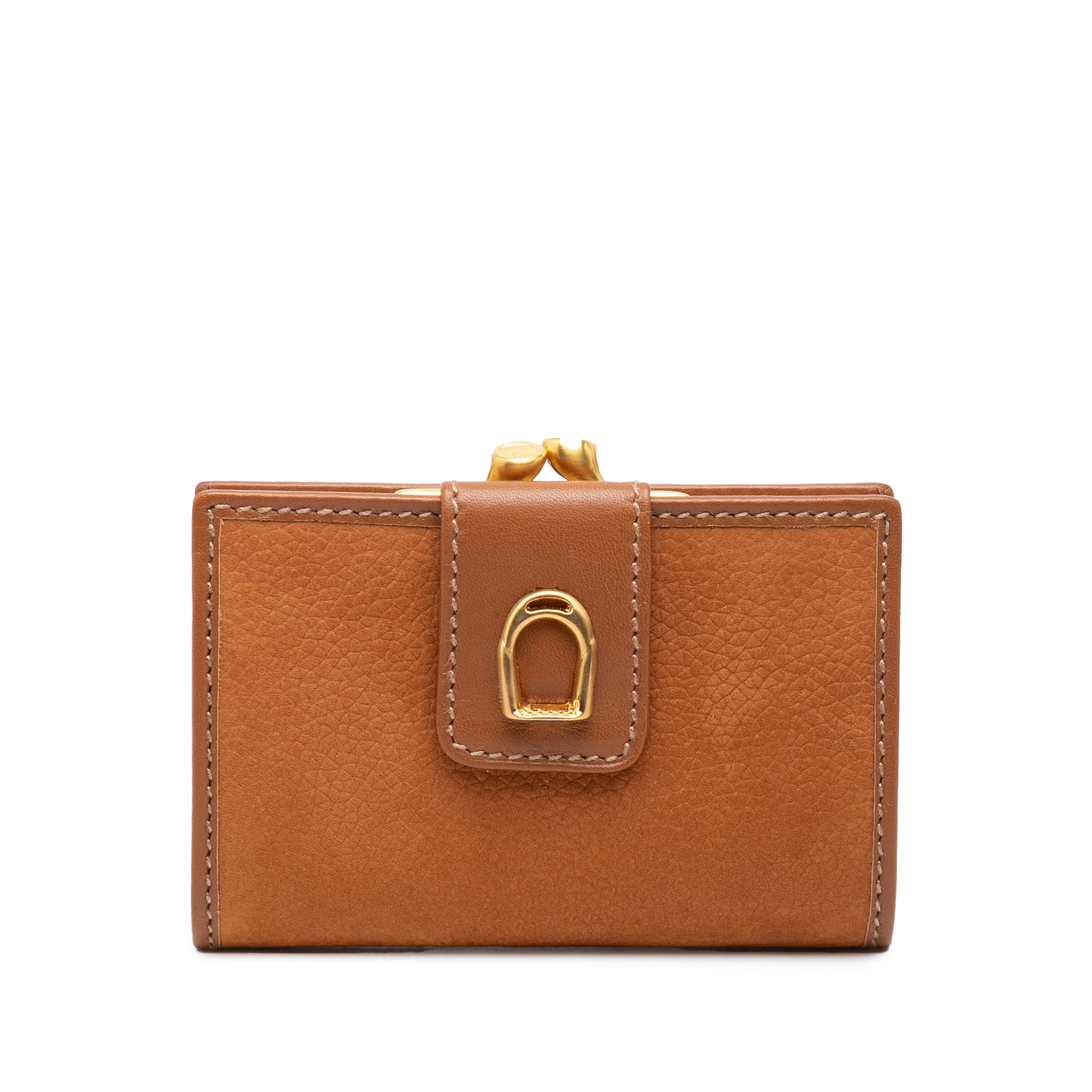Vintage Gucci Brown Kisslock Wallet