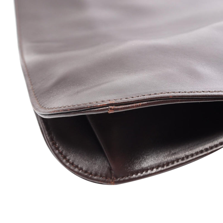 Vintage Gucci Brown Calfskin Shoulder Bag
