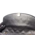 Vintage Chanel Medium Black Lambskin Flap