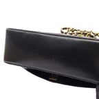 Vintage Chanel Small Black Lambskin Flap Bag
