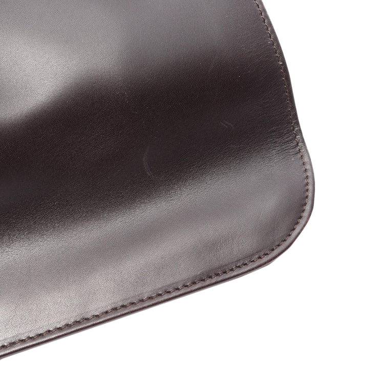 Vintage Gucci Brown Calfskin Shoulder Bag