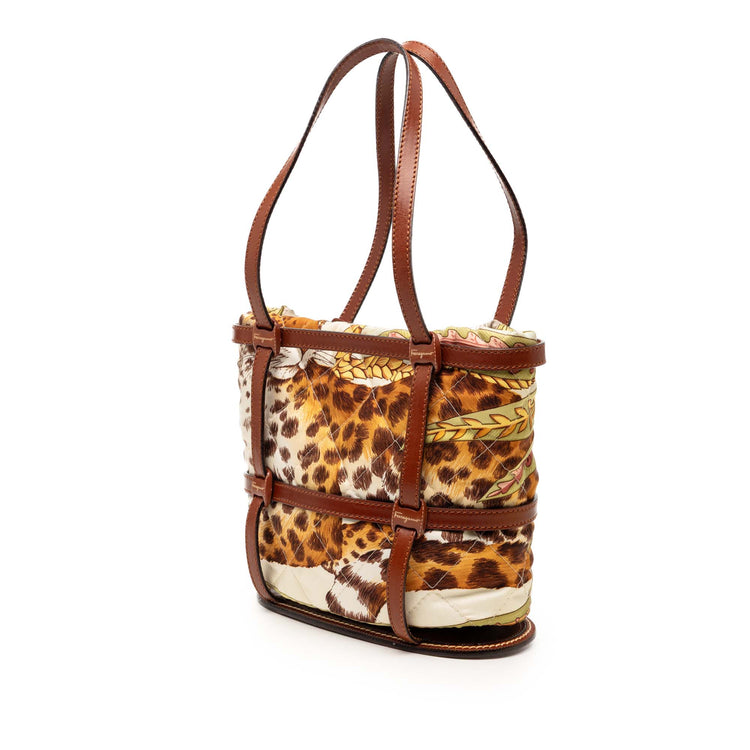 Vintage Ferragamo Jungle Safari Bucket Bag