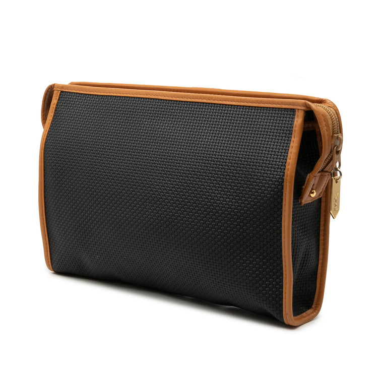 Vintage Saint Laurent Leather Trimmed Clutch