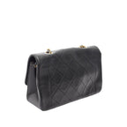 Vintage Chanel Small Black Lambskin Flap Bag