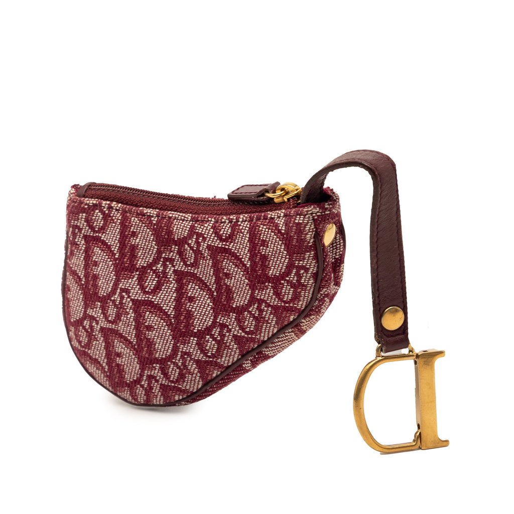 Vintage Dior Red Saddle Coin Pouch