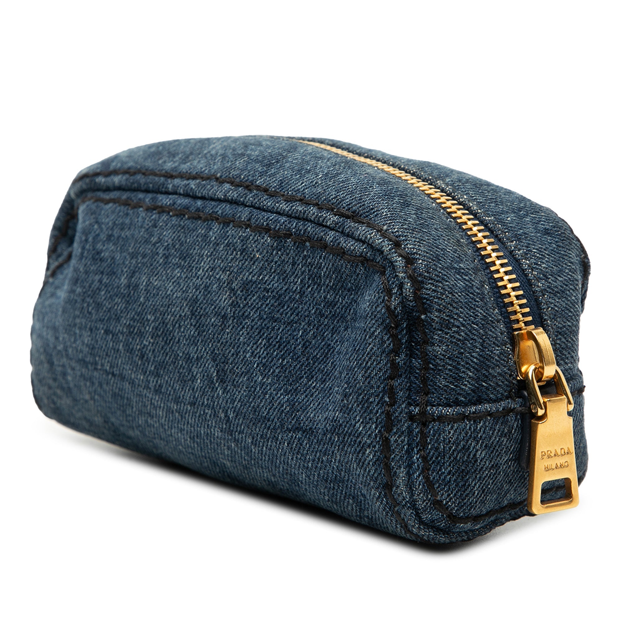Vintage Prada Denim Cosmetic Pouch