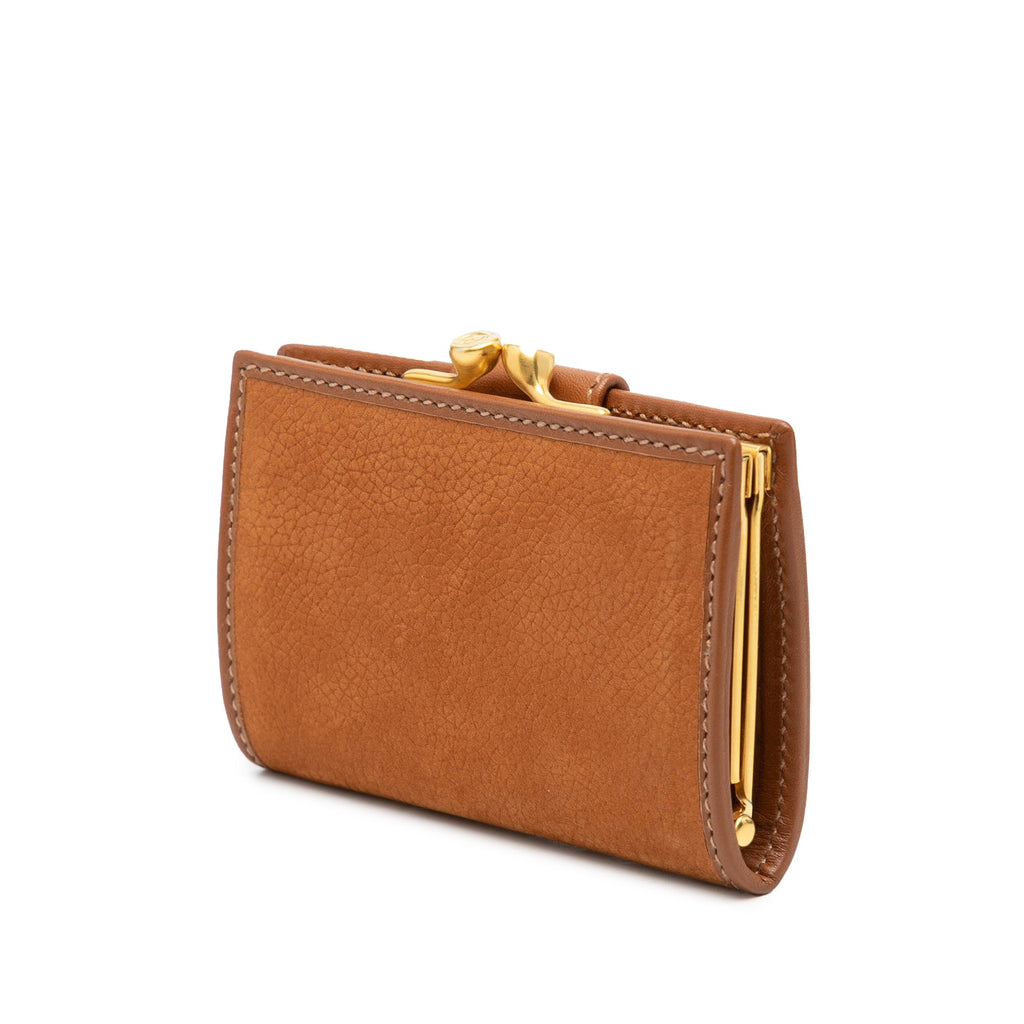 Vintage Gucci Brown Kisslock Wallet