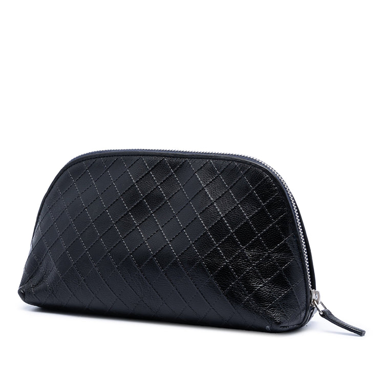 Vintage Chanel Embossed Cosmetic Pouch