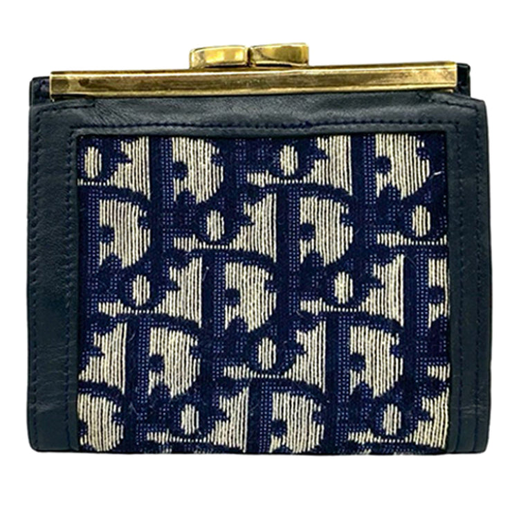 Vintage Dior Blue Bifold Wallet