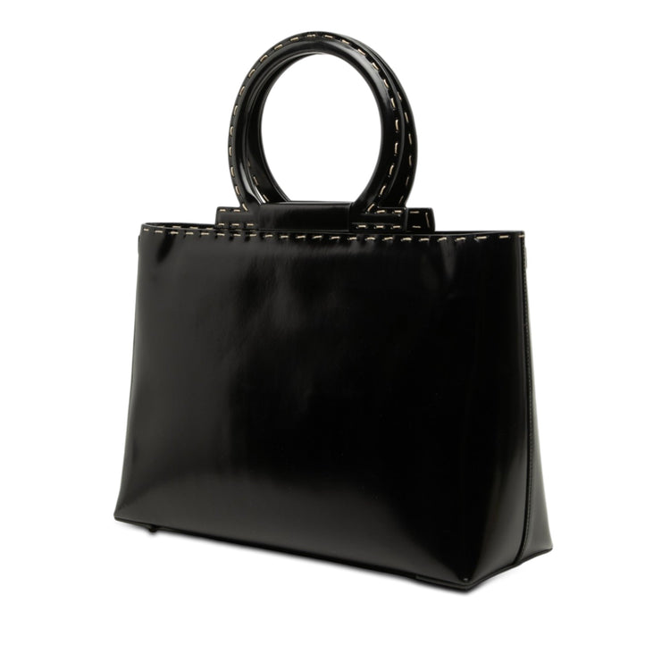 Vintage Ferragamo Gancini Top Handle Bag