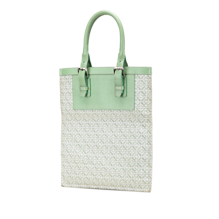 Vintage Loewe Green Anagram Tote