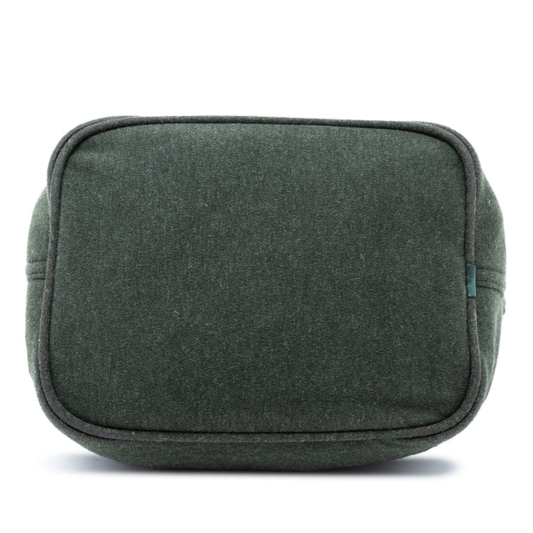 Vintage Fendi Green Cotton Bag