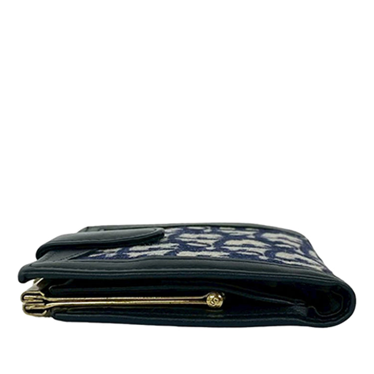 Vintage Dior Blue Bifold Wallet