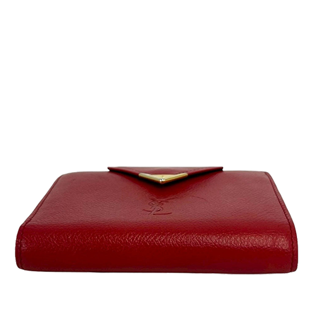 Vintage Saint Laurent Red Bifold Wallet
