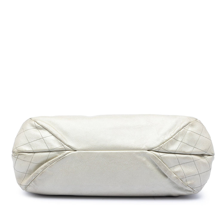 Vintage Chanel White Caviar Bag