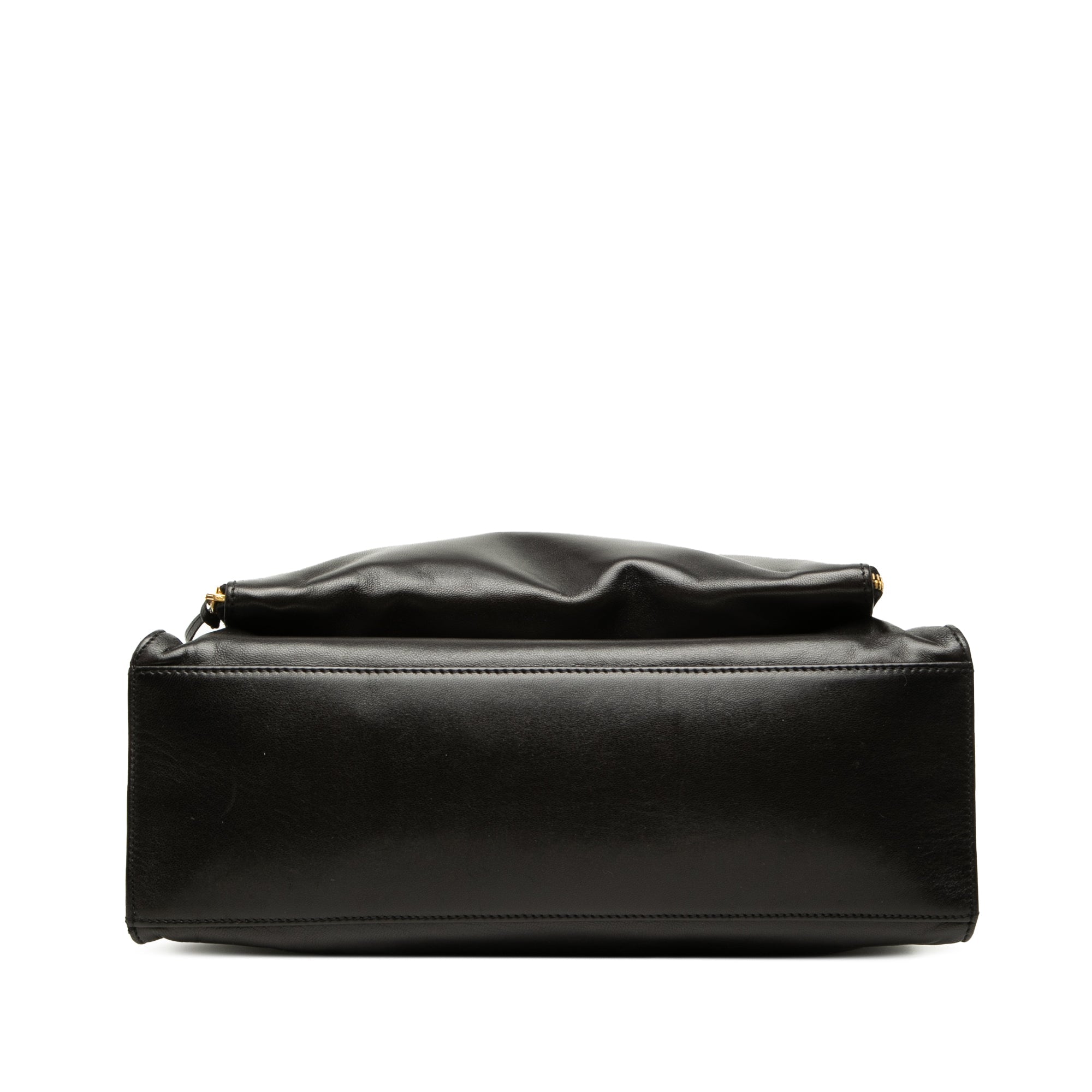 Vintage Chanel Black Front Zip Pocket