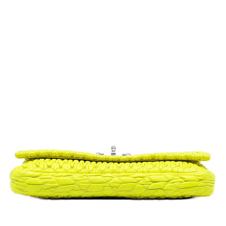 Vintage Miu Miu Yellow Crystal Chain Bag