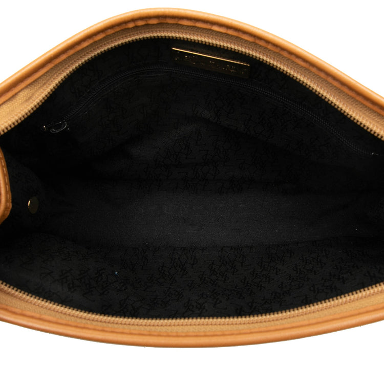 Vintage Saint Laurent Leather Trimmed Clutch