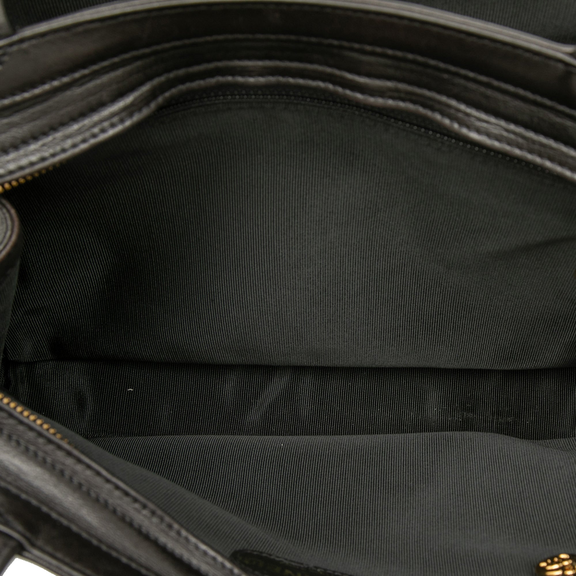 Vintage Chanel Black Front Zip Pocket