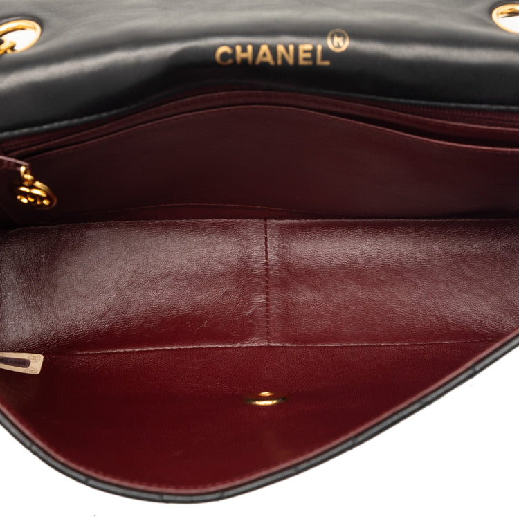 Vintage Black Chanel LambSkin Diana Bag