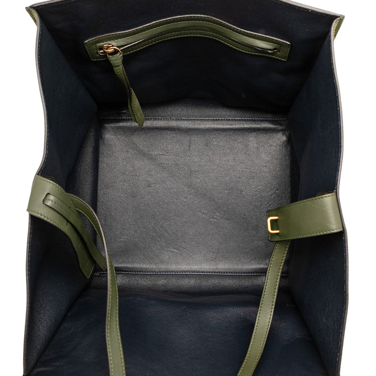 2012 Celine Medium Suede Phantom Luggage Tote