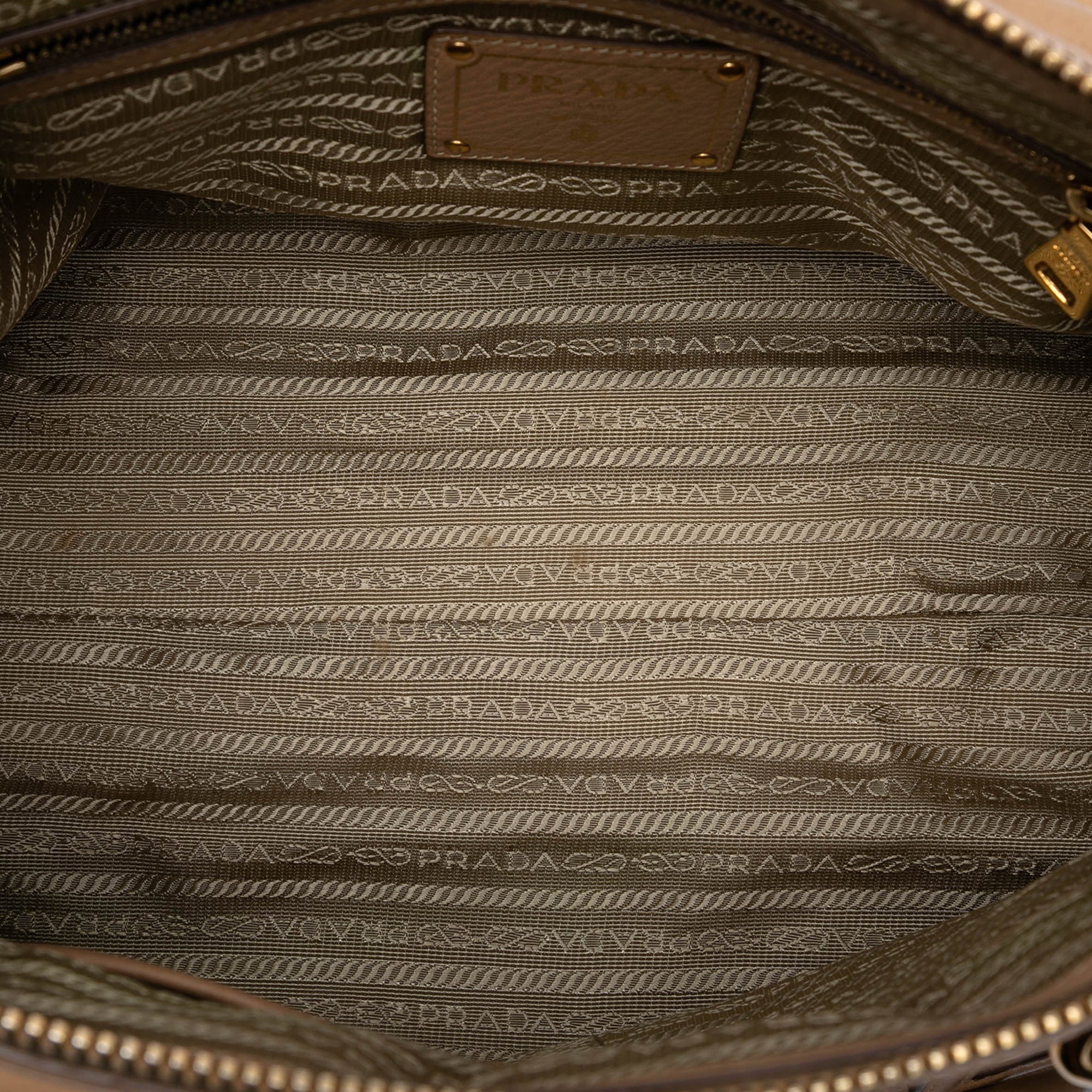 Vintage Prada Vitello Zip Satchel
