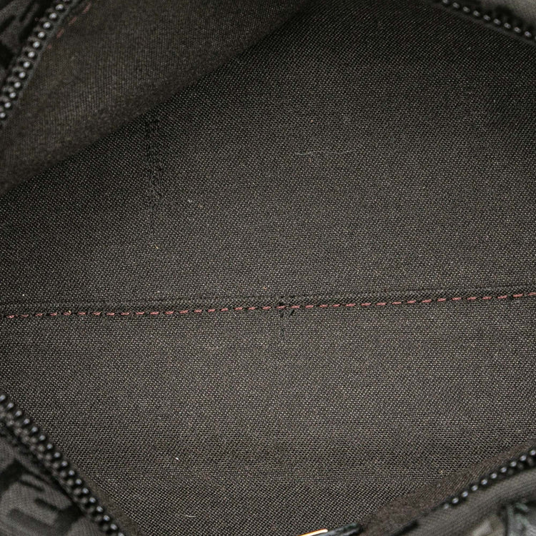 Vintage Fendi Mini Black Zucca Top Handle Bag