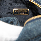 Vintage Prada Denim Cosmetic Pouch