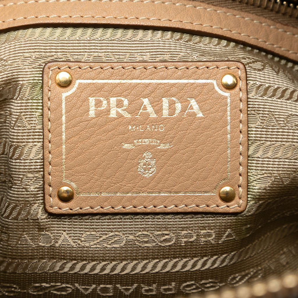 Vintage Prada Vitello Zip Satchel