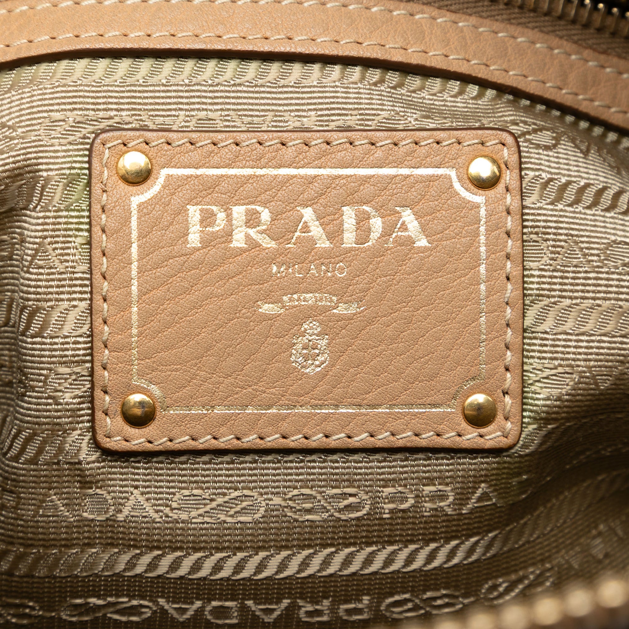 Vintage Prada Vitello Zip Satchel