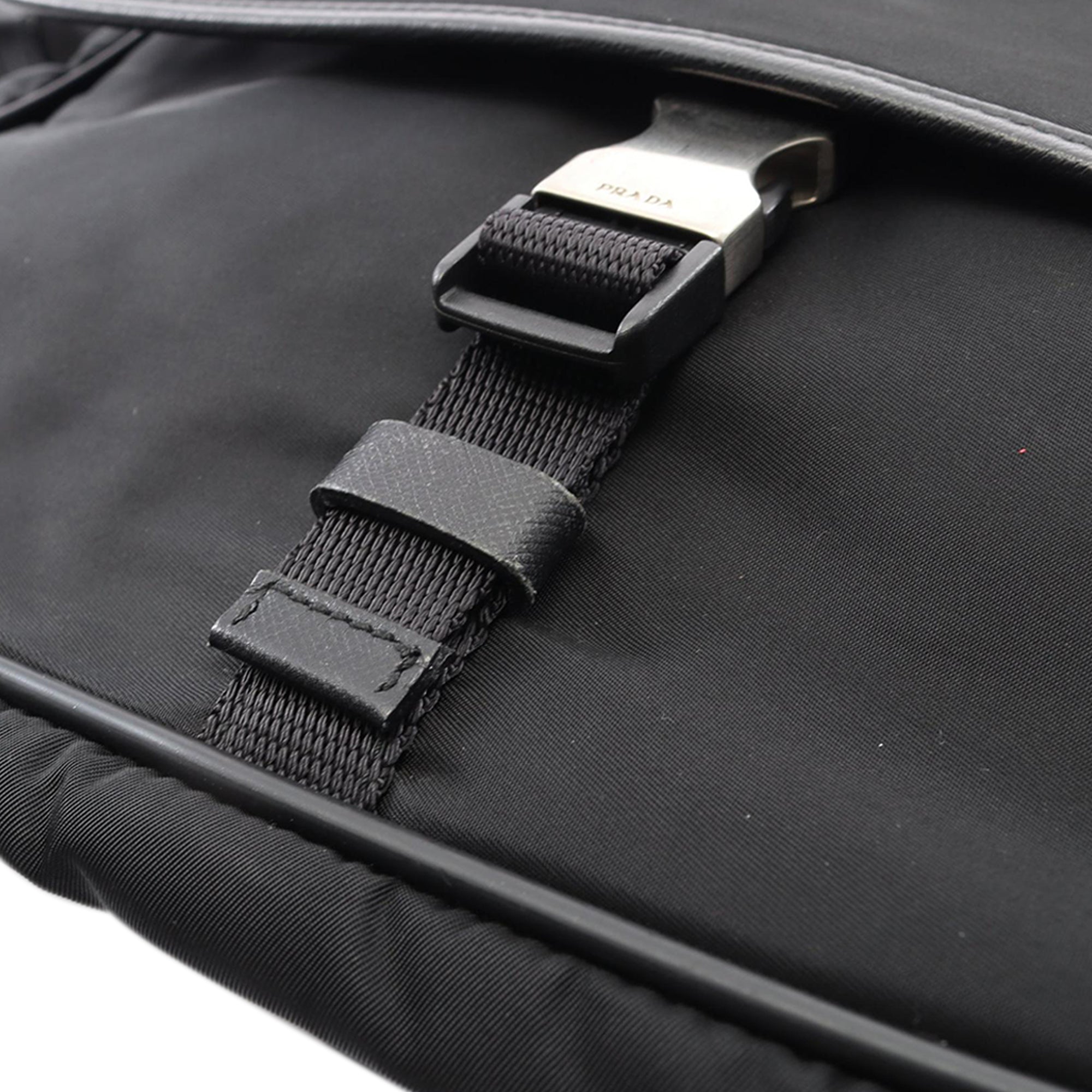 Vintage Prada Buckle Messenger Bag