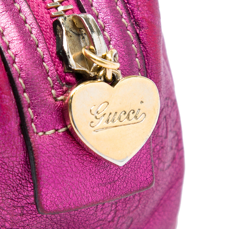 Vintage Gucci Pink Metallic Pouch