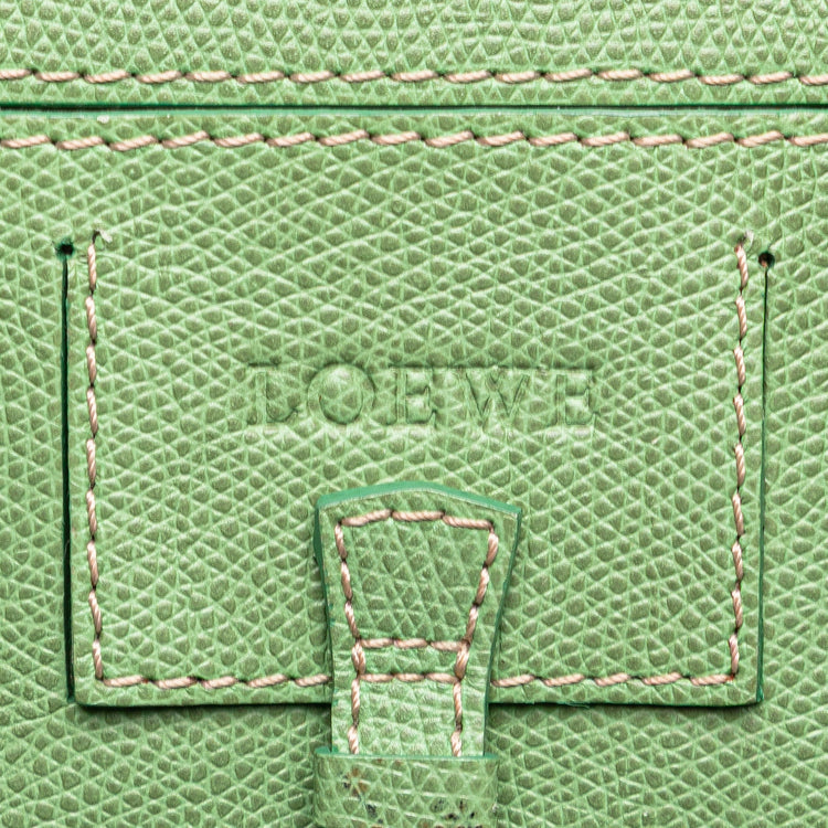 Vintage Loewe Green Anagram Tote