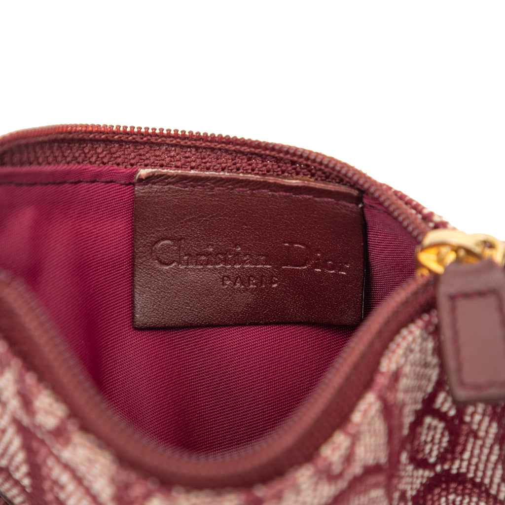 Vintage Dior Red Saddle Coin Pouch