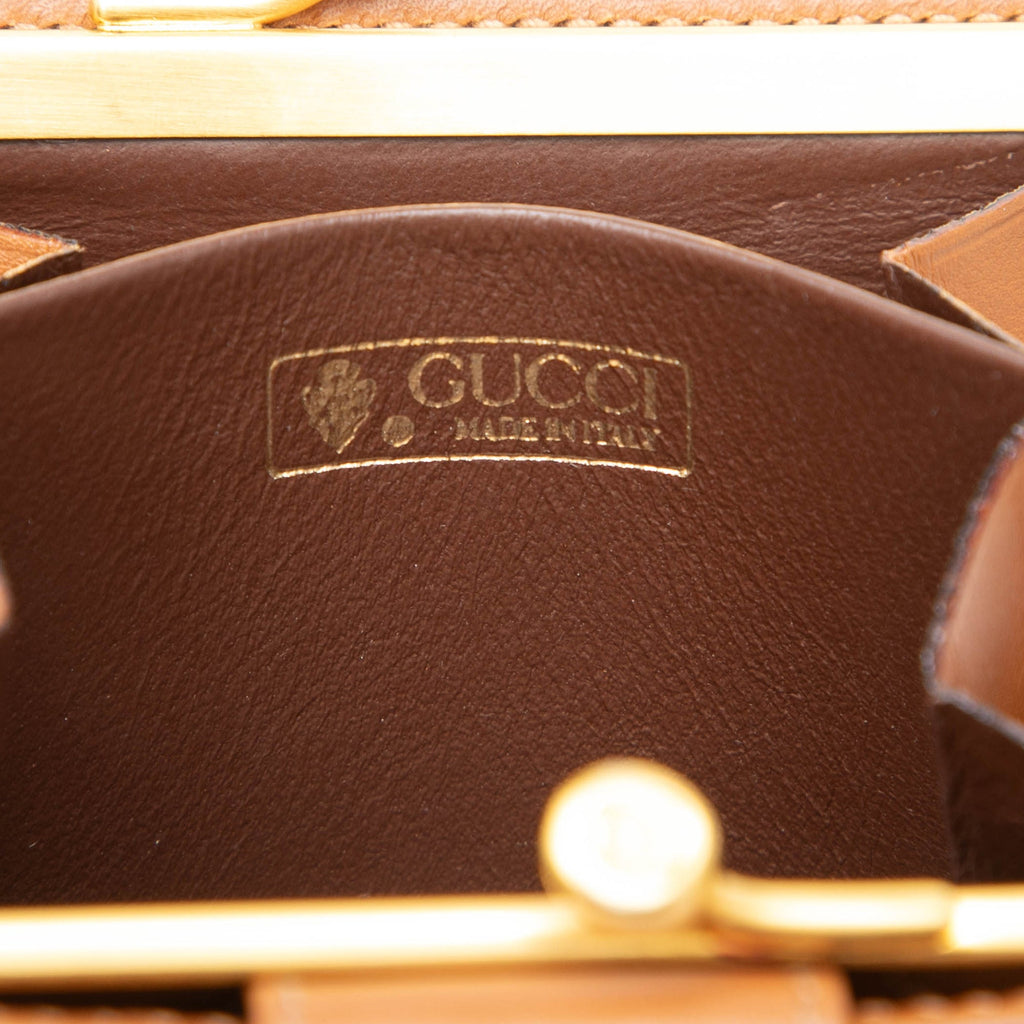 Vintage Gucci Brown Kisslock Wallet