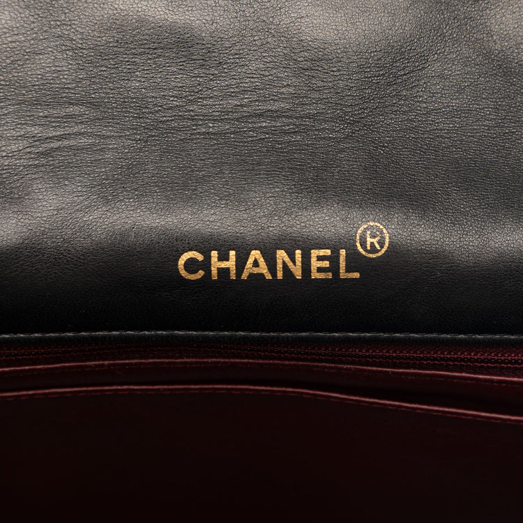 Vintage Black Chanel LambSkin Diana Bag