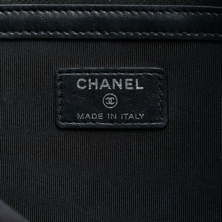 Vintage Chanel Croc Calfskin Cosmetic Bag