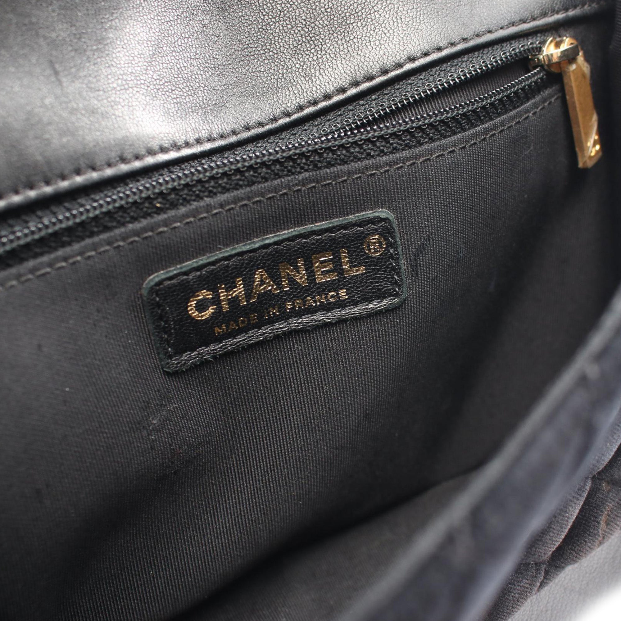Vintage Chanel Lambskin + Velvet Flap