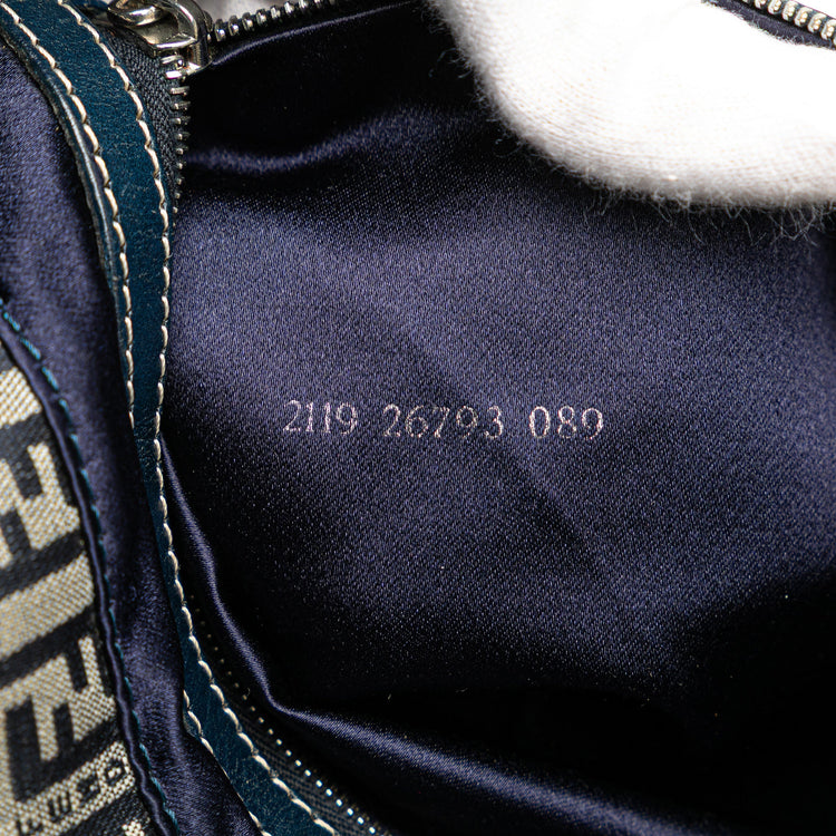Vintage 2010 Fendi Navy Zucchino Tote