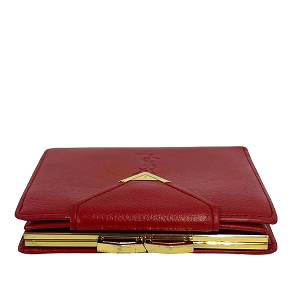 Vintage Saint Laurent Red Bifold Wallet