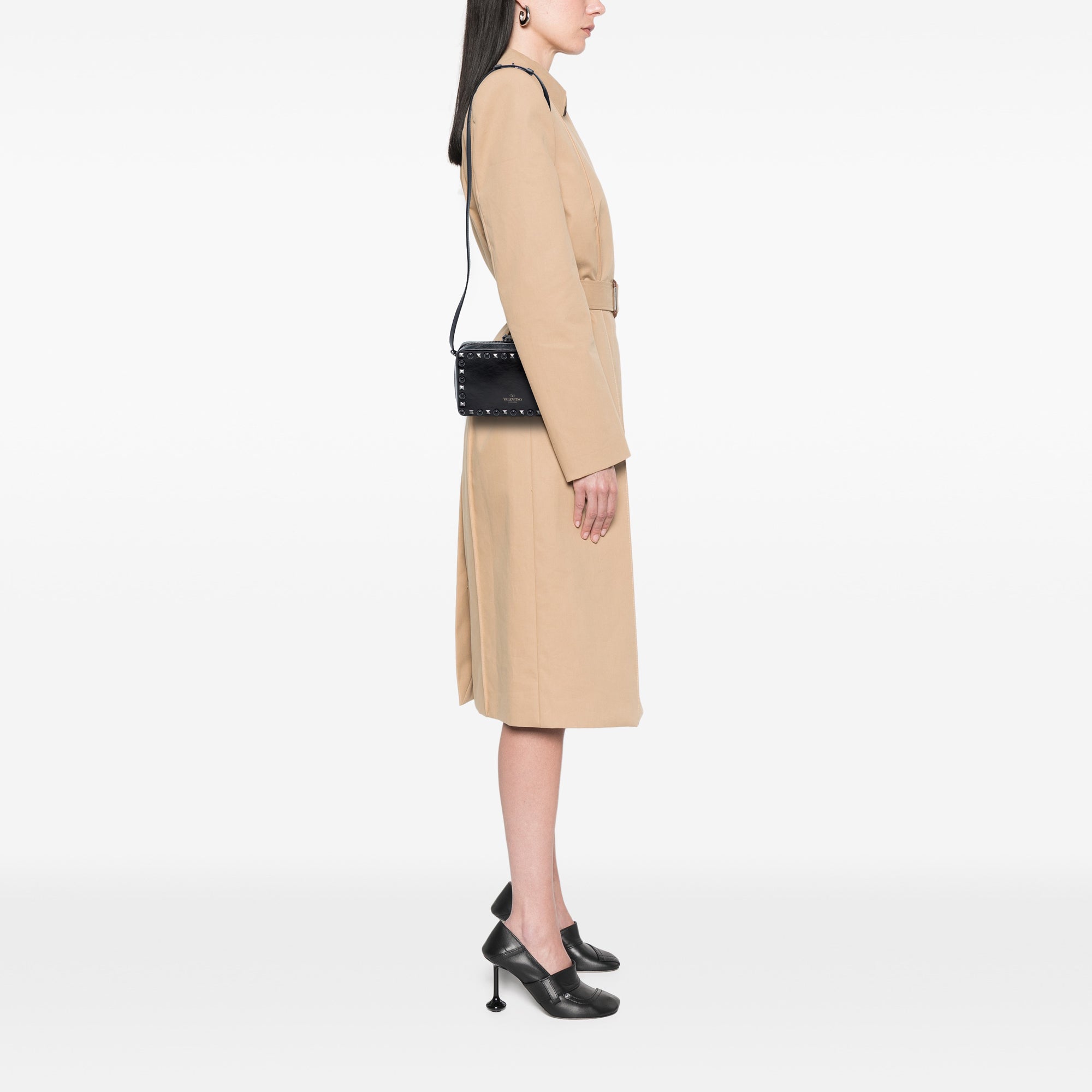 Vintage Valentino Leather Rolling Rockstud