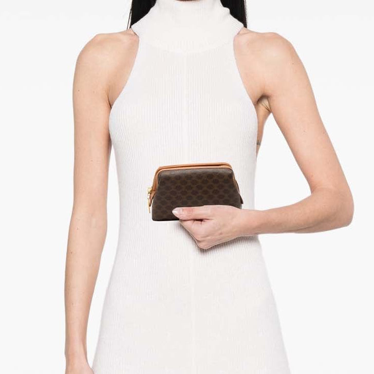 Vintage Celine Canvas Pouch