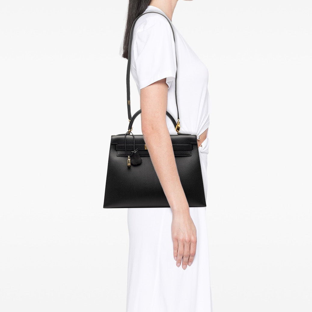Vintage Hermès Black Sellier