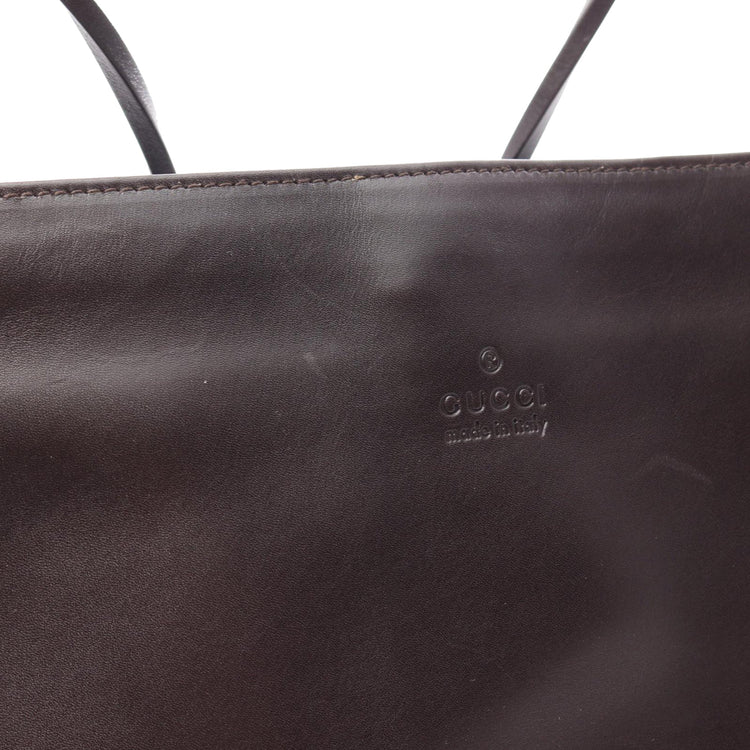 Vintage Gucci Brown Calfskin Shoulder Bag