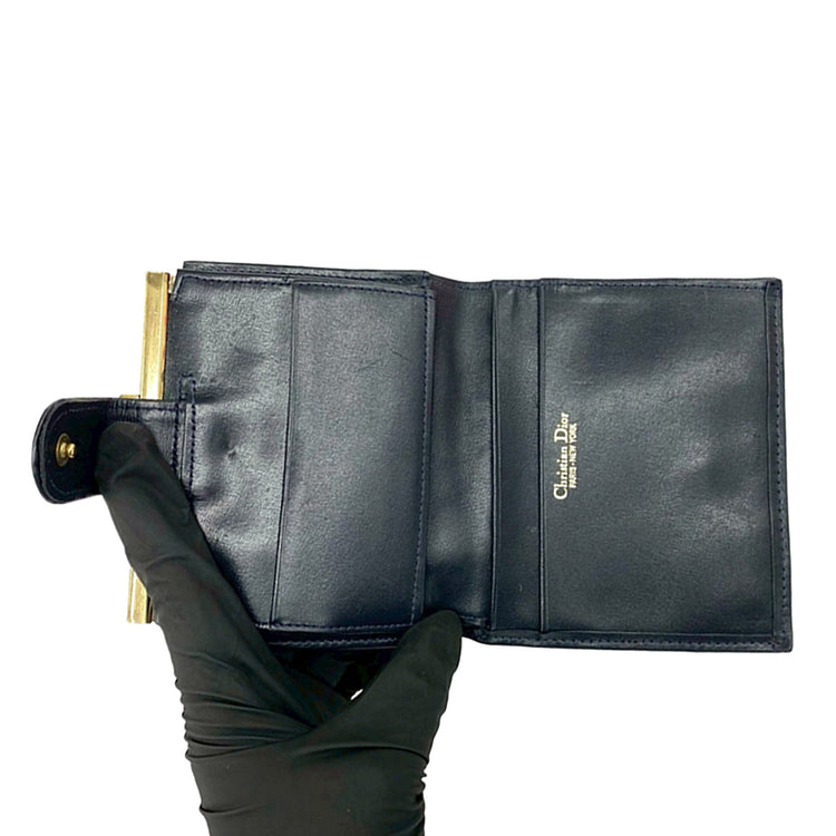 Vintage Dior Blue Bifold Wallet
